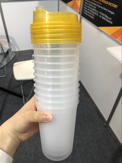 plastic milk tea cup and cover mould